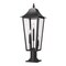 Z-Lite Gannon 3 Light Outdoor Pier Mounted Fixture, 10in. W x 28.75in. H, Black 5008PHBR-533PM-BK - alternate 1